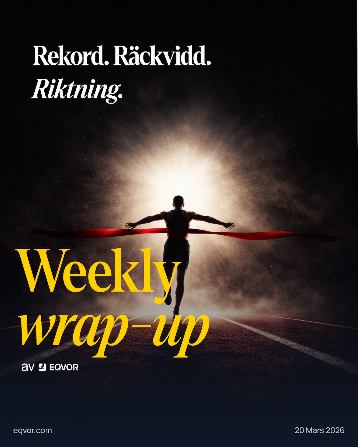 Weekly Wrap-Up: Rekord. Räckvidd. Riktning.