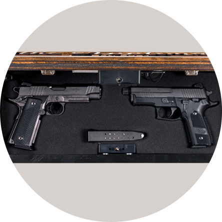 Customizable foam to fit any model handgun or gun.