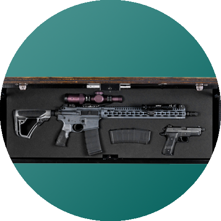 Uses customizable foam to fit any model guns, docs, or prescribed drugs.