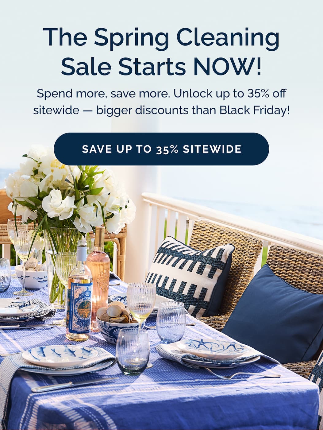 The Spring Cleaning Sale Starts Now! Save up to 35% off sitewide