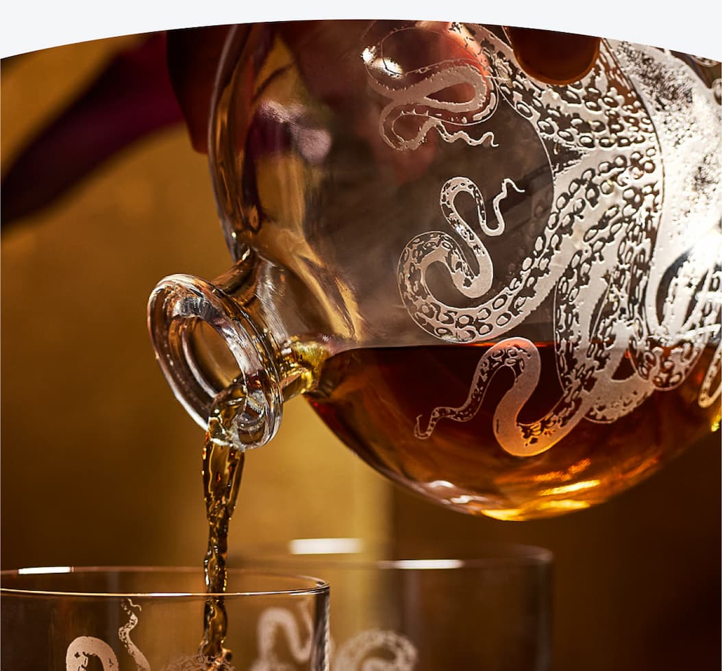 The Lucy Crystal Decanter Pouring