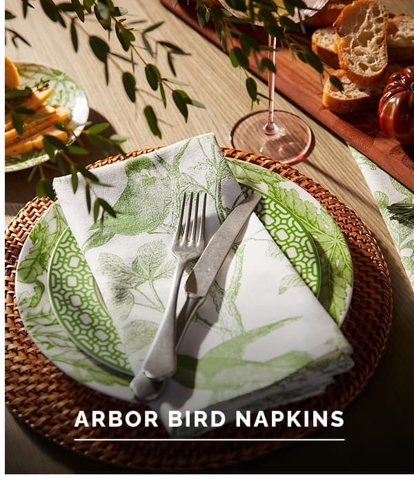 Arbor Bird Dinner Napkins