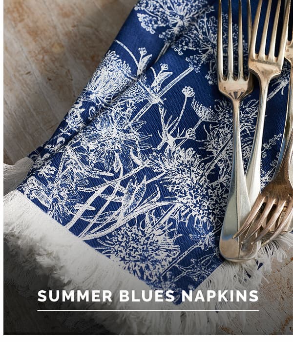Summer Blues Dinner Napkins
