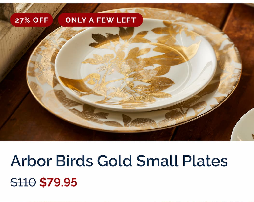 Arbor Gold Birds Small Plates 27% Off Only a few left