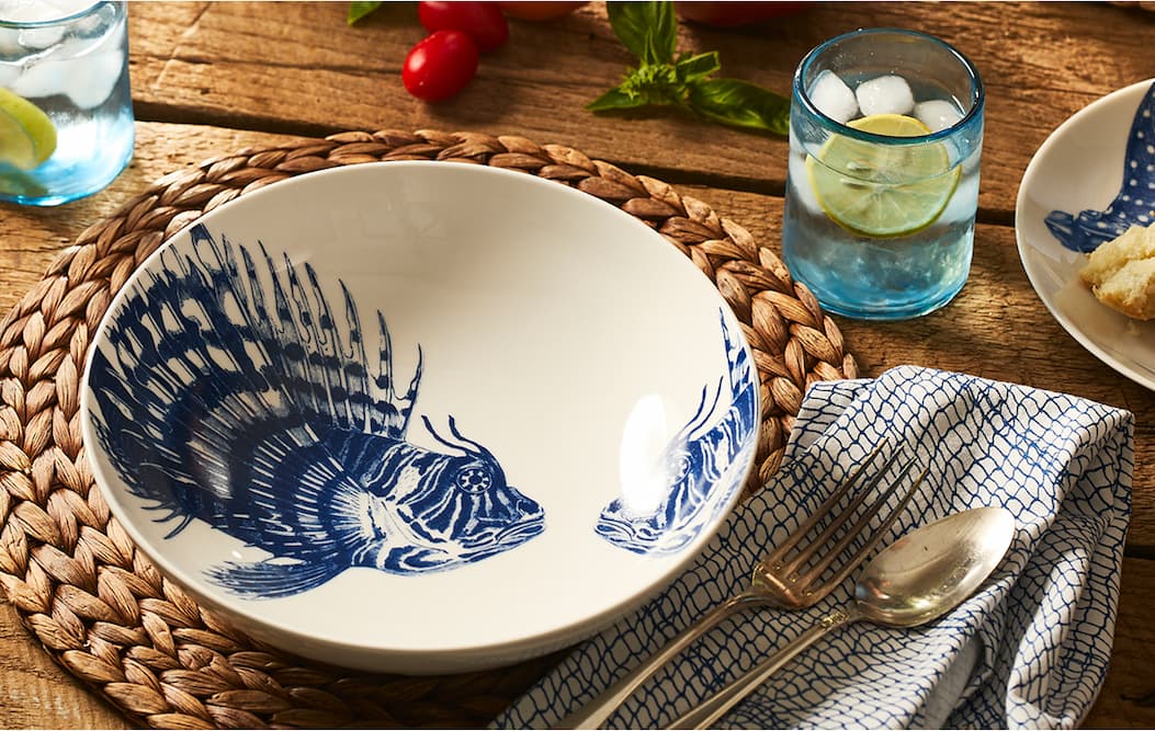 Spiky Fish Entrée Bowl