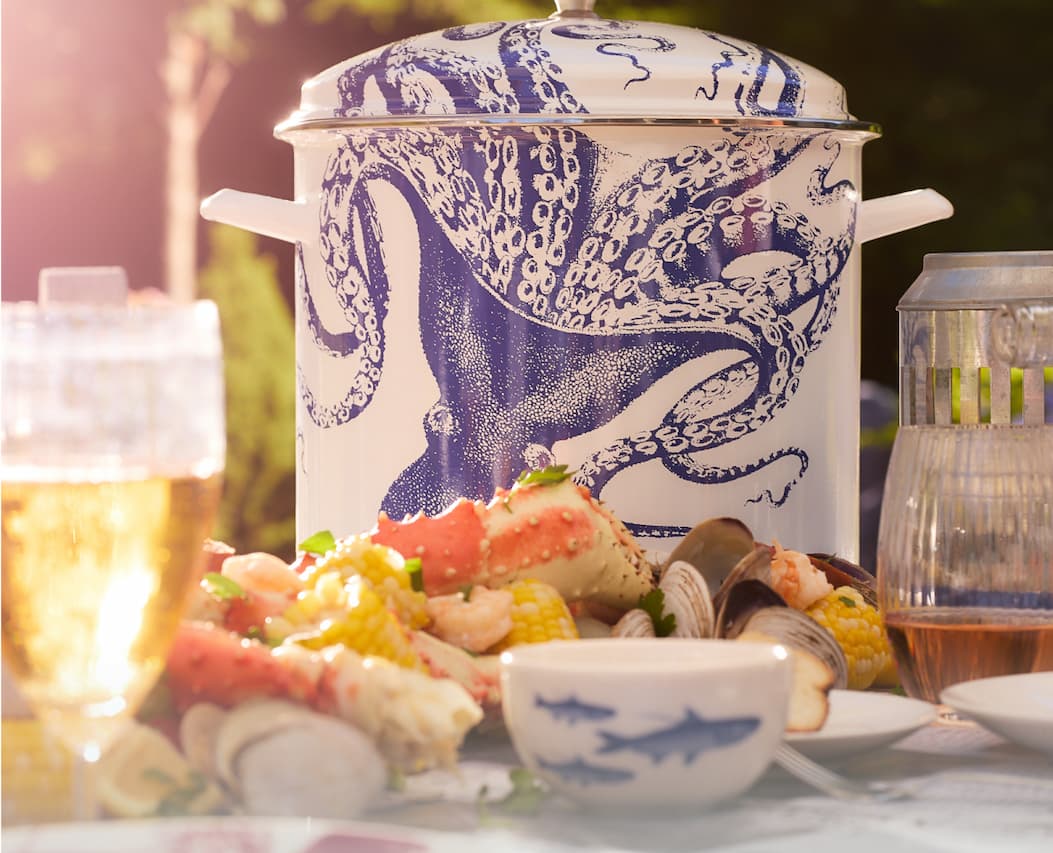 Crab Boil Stock Pot and Set Up