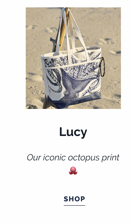 Lucy. Our iconic octopus print 🐙 SHOP