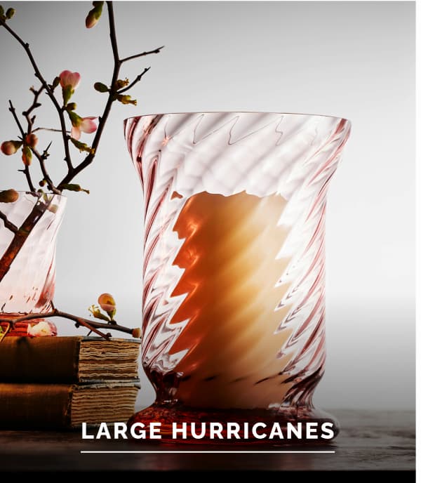 Large hurricane candle holders
