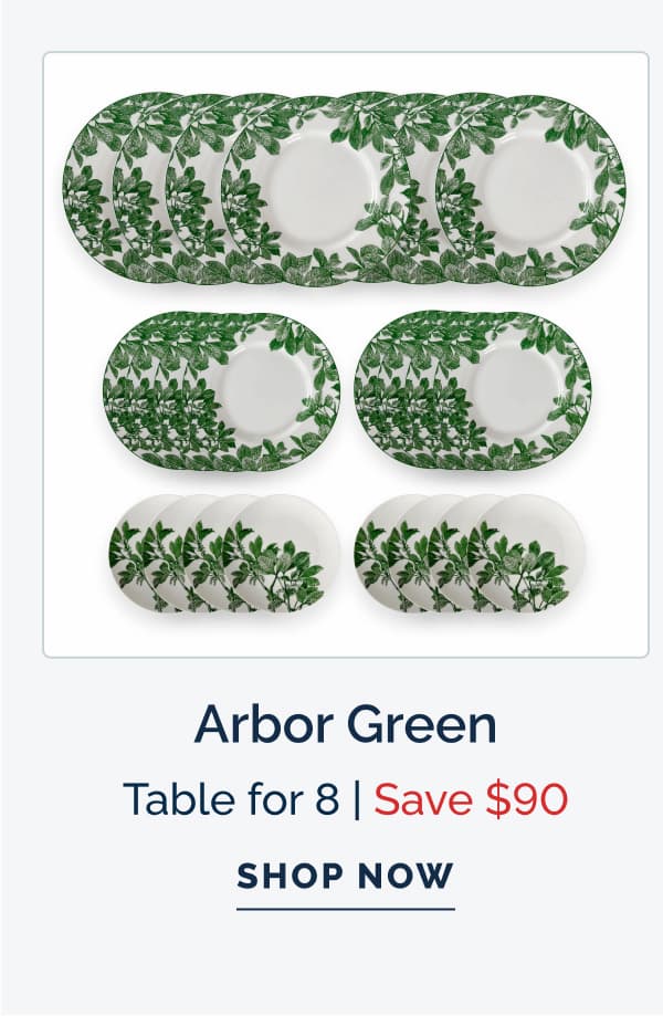 Arbor Green Table for 8 - Save $90