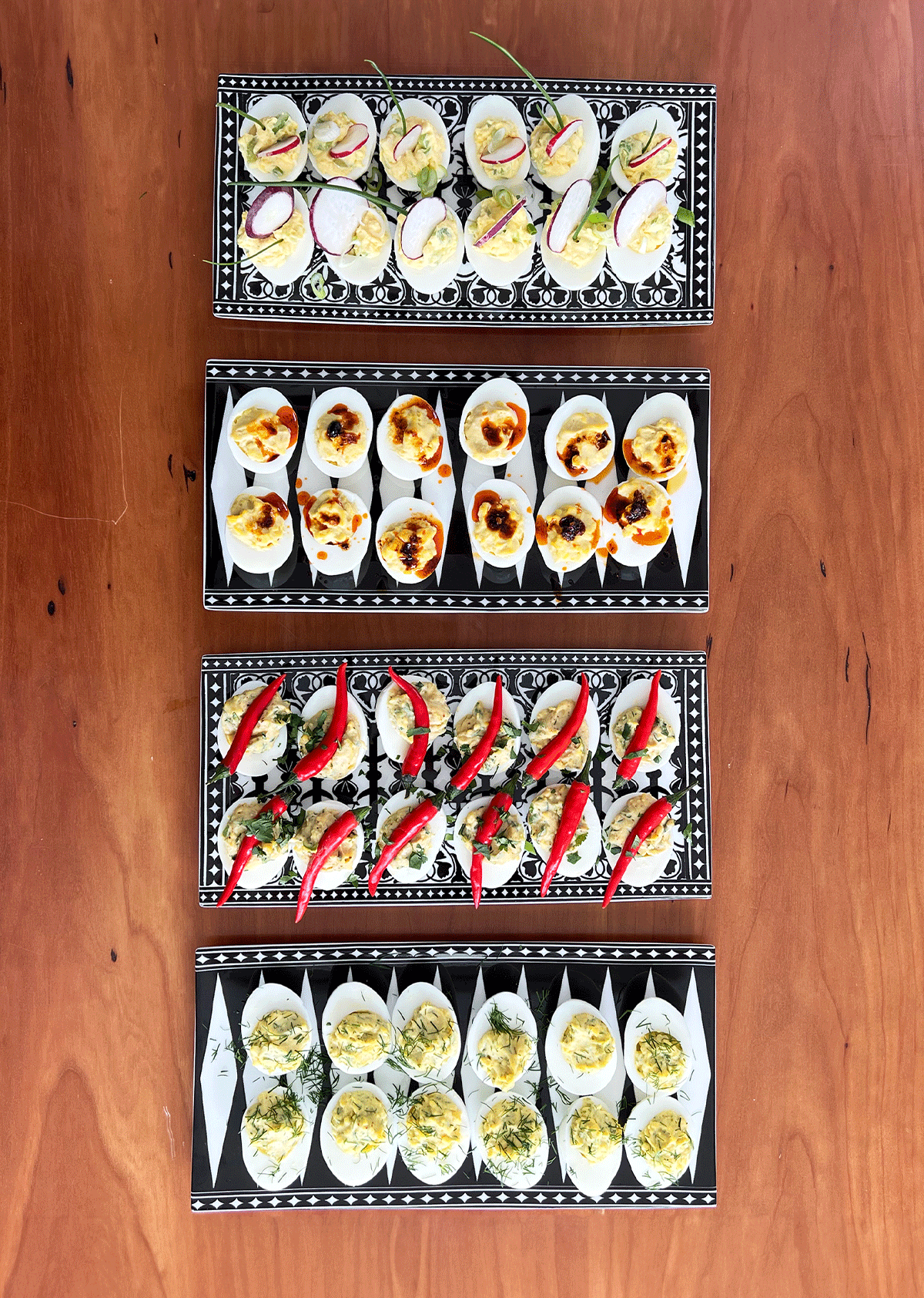 Deviled Eggs Four Ways!
