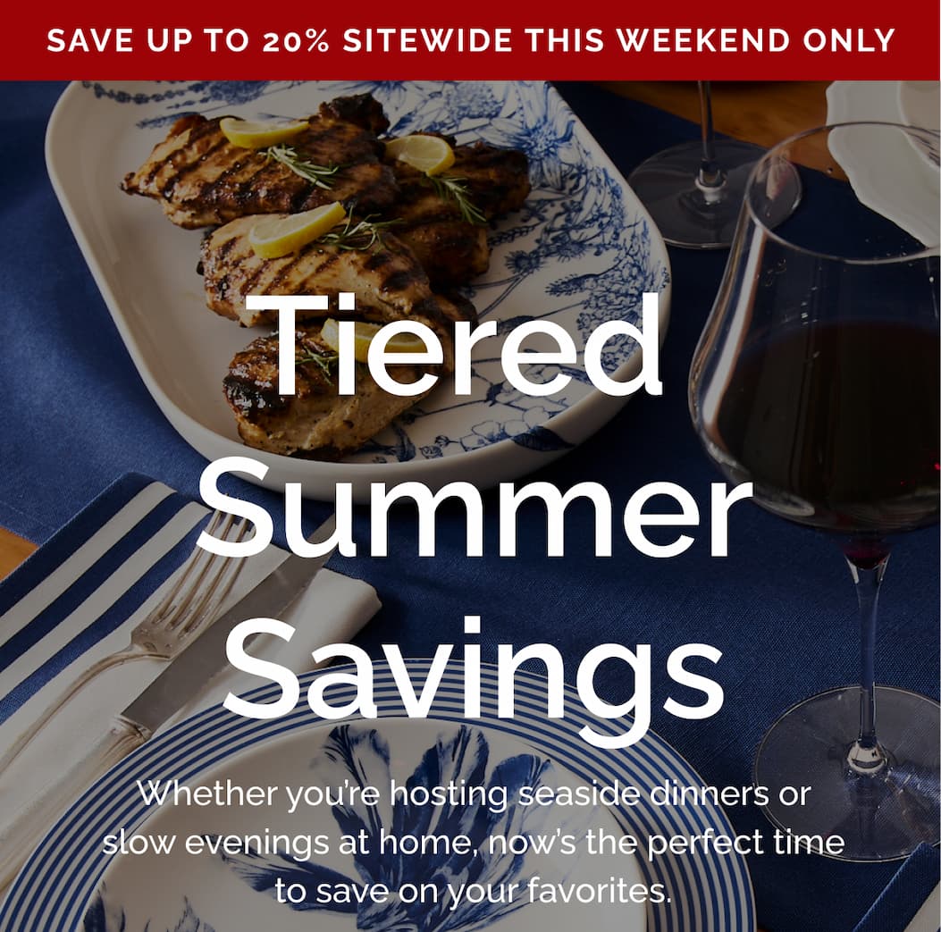 Save up to 20% sitewide this weekend only
