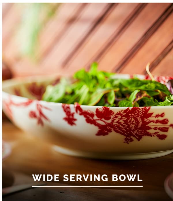Arcadia Crimson Wide Serving Bowl