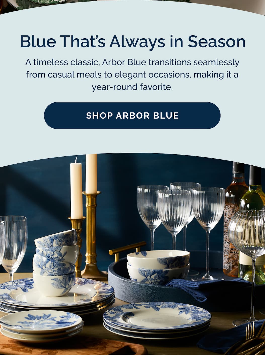 Blue that's always in season. Shop blue.