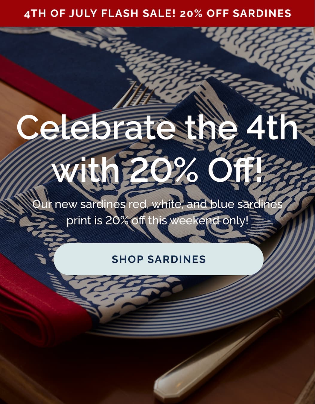 Celebrate the 4th with 20% off! Shop Sardines