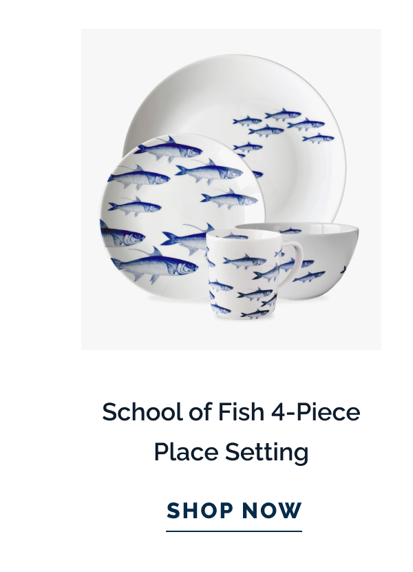 School of Fish 4-Piece Place Setting. SHOP NOW