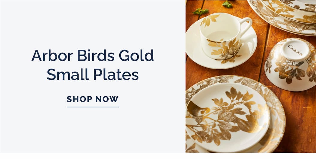 Arbor Birds Gold Small Plates - Shop Now
