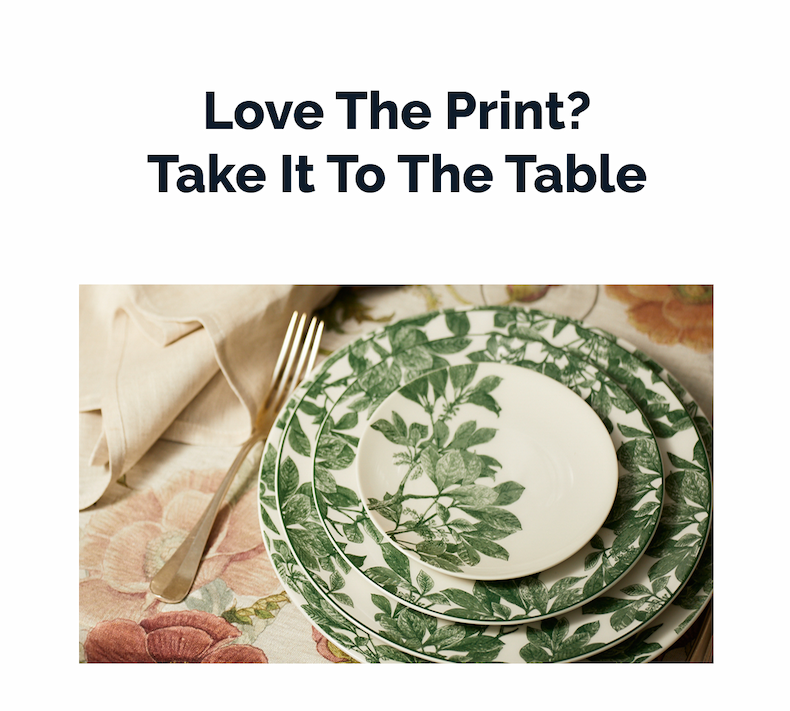 Love the Print? Take It to the Table
