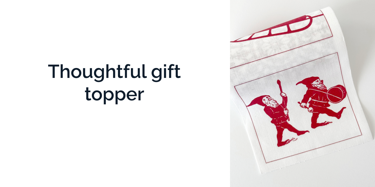 Thoughtful gift topper