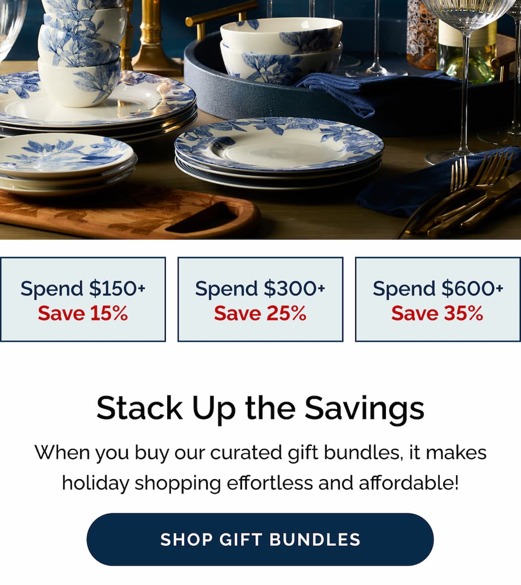 Stack up the savings! When you buy our curated gift bundles, it makes holiday shopping effortless and affordable! Shop Gift Bundles