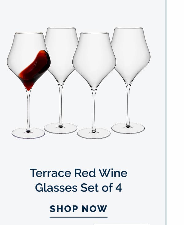 Terrace Red Wine Glasses Set of 4