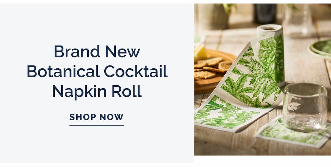 Shop Brand New Botanicals Verde Cocktail Napkin Roll