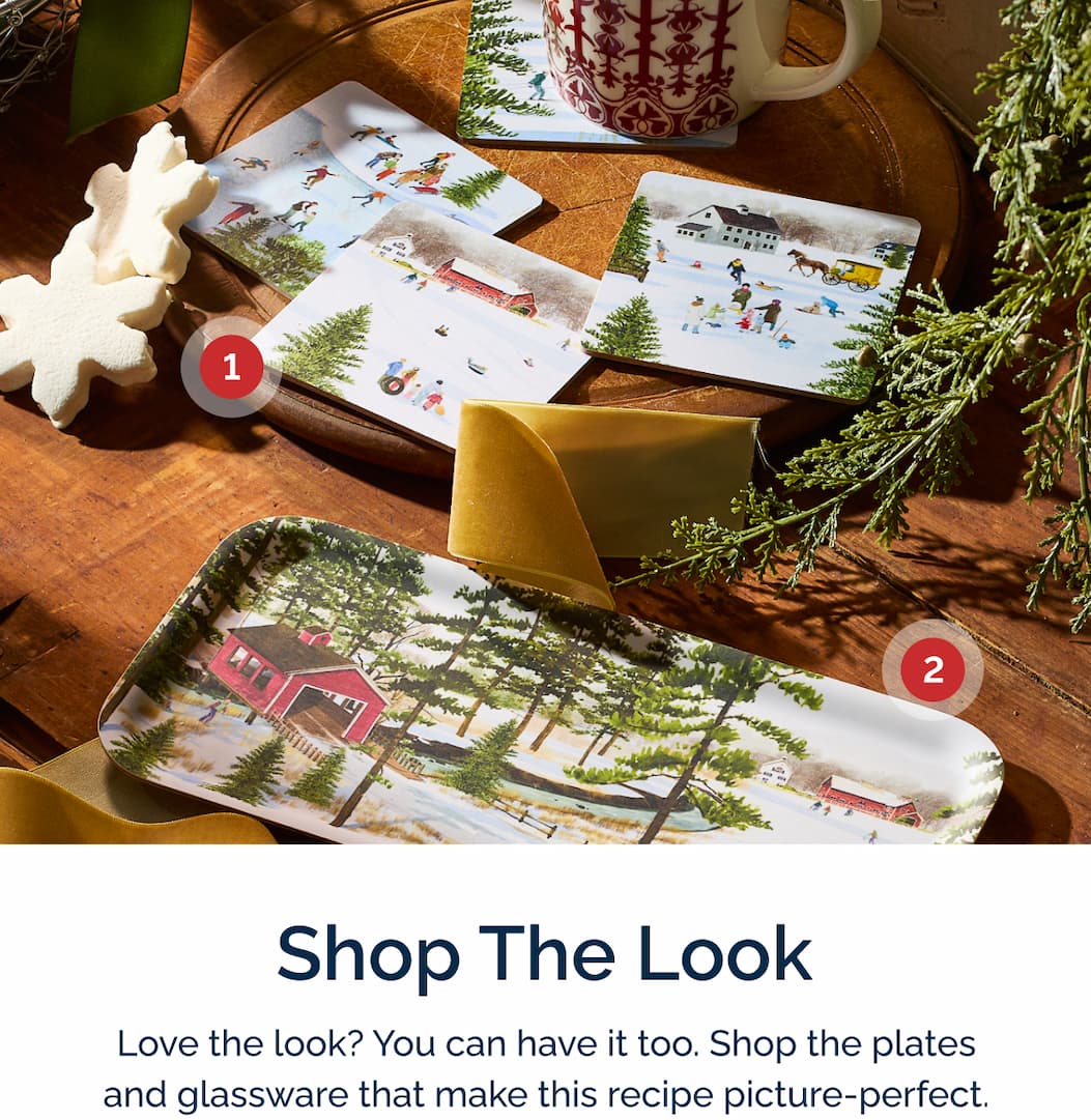Shop this holiday look with Felix Doolittle coasters, trays, and holiday mugs.