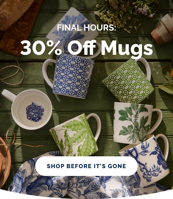 Final Hours: 30% Off Mugs. Shop Before It's Gone