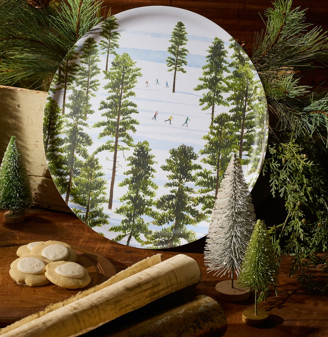 Felix Doolittle Winter Wonderland Large Birchwood Tray