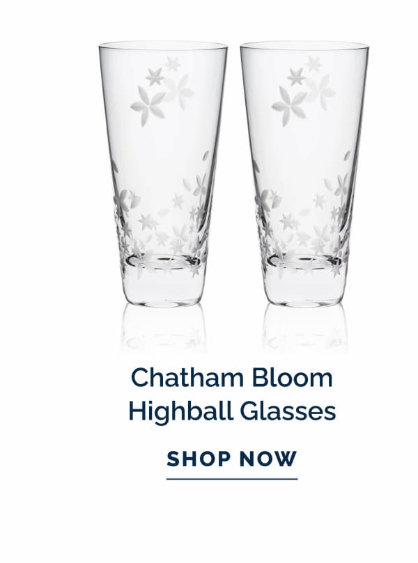 Chatham Bloom Highball Glasses