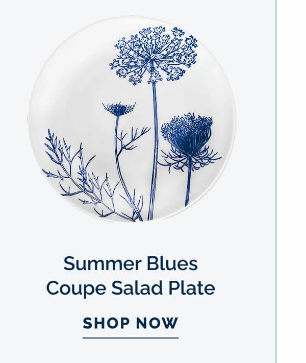 Summer Blues Salad Plates