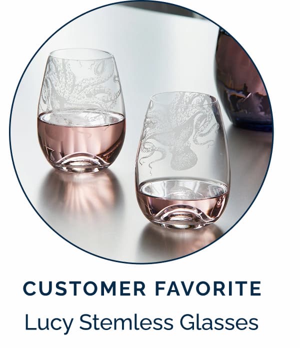 Customer Favorite - Lucy Stemless Wine Glasses