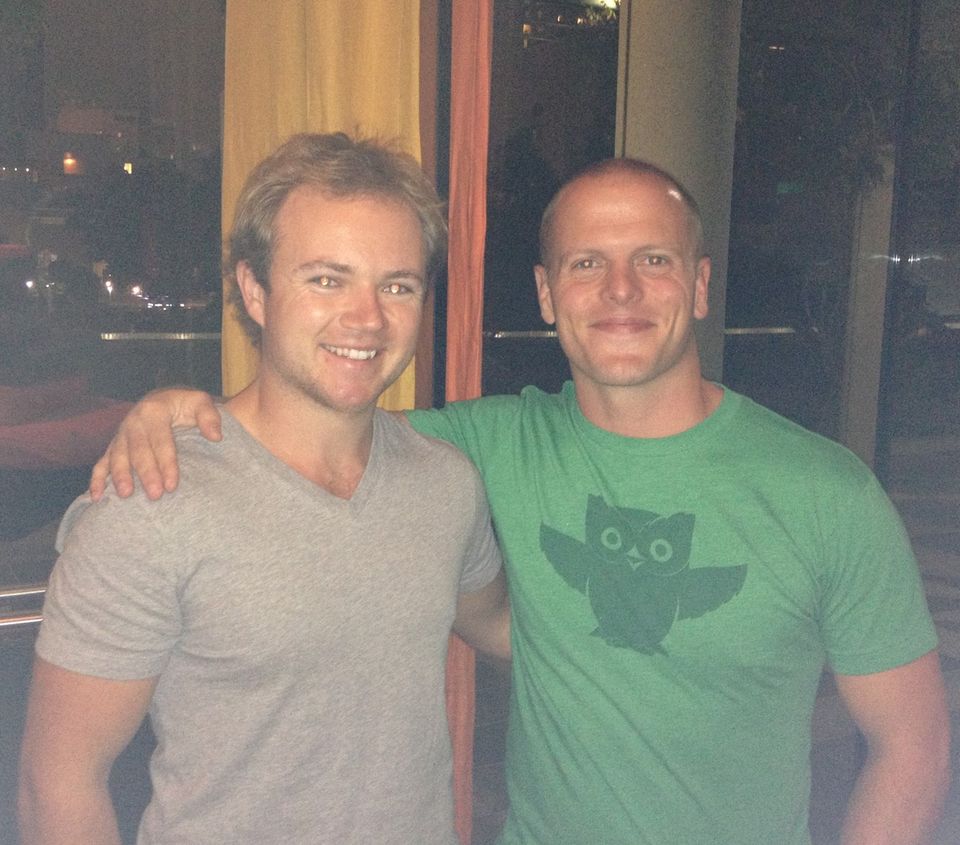 Chris Baker meeting Tim Ferriss in San Fransisco