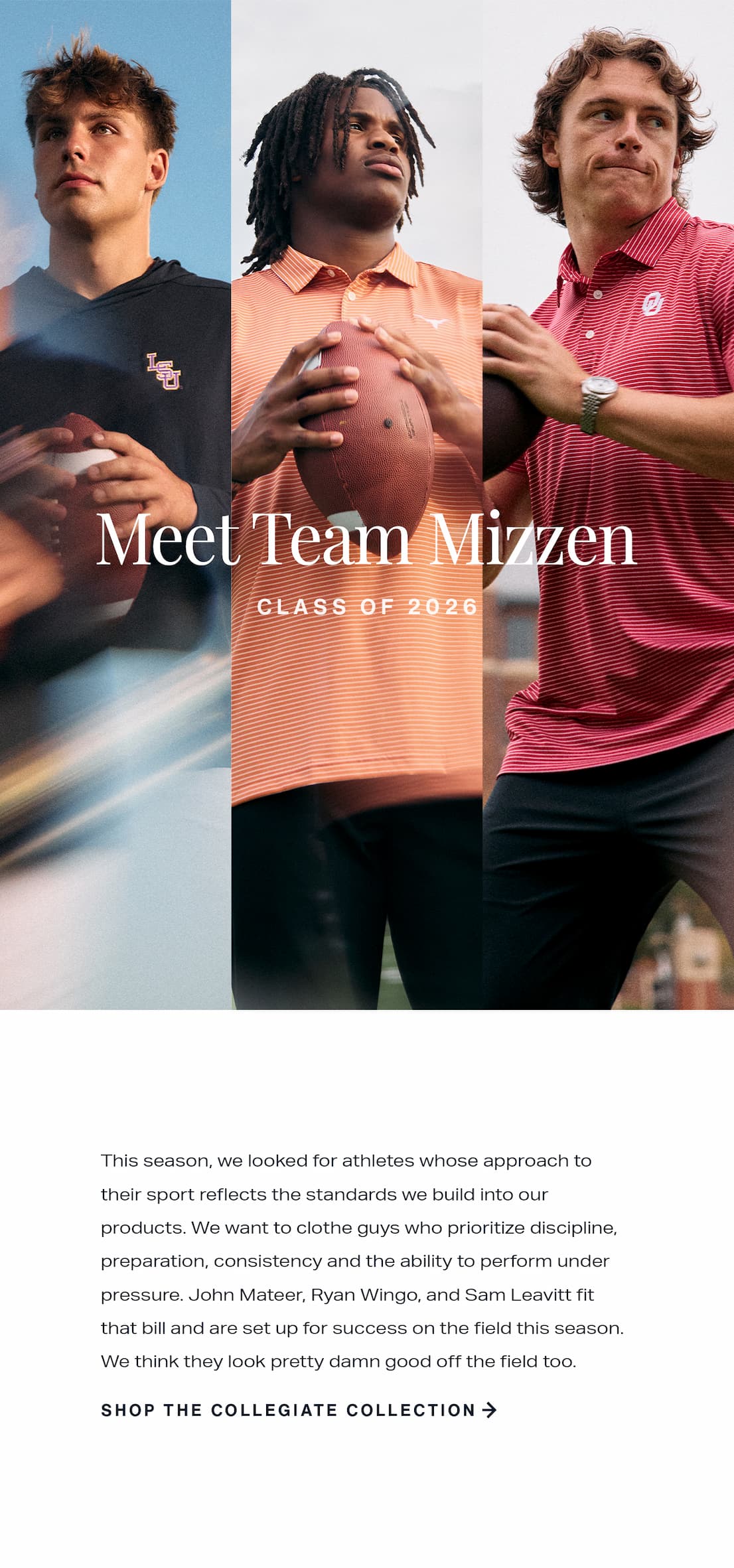 SHOP THE COLLEGIATE COLLECTION