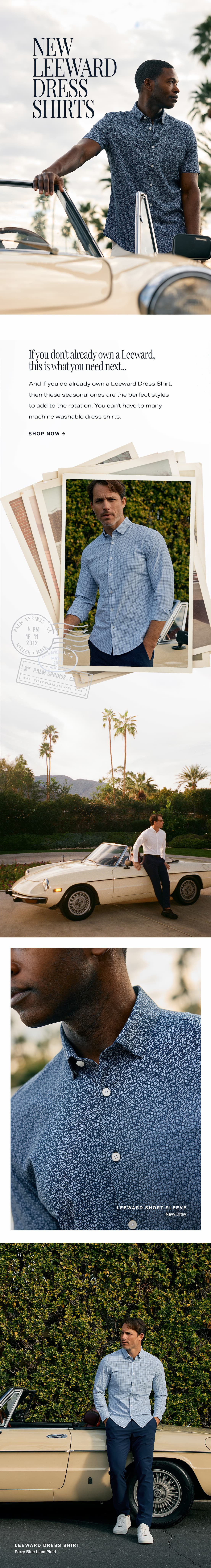 NEW LEEWARD DRESS SHIRTS
