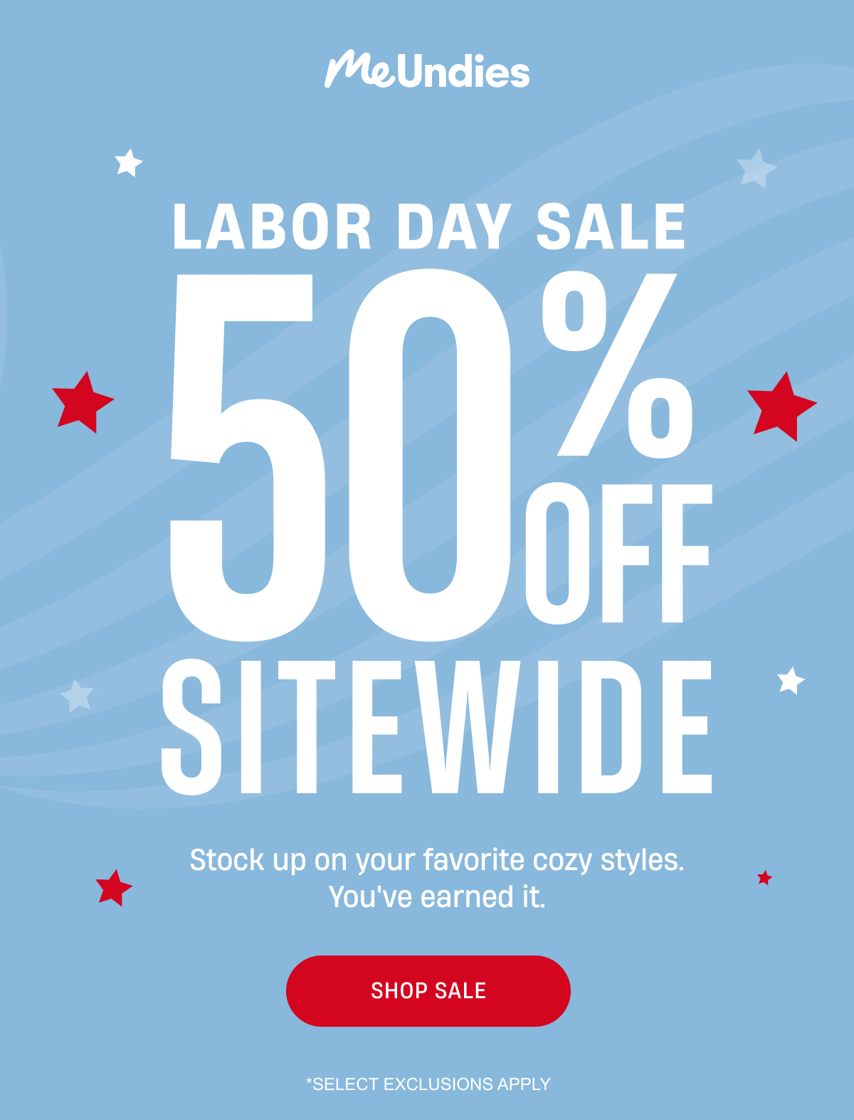 MeUndies | Labor Day Sale | 50% off Sitewide | Shop Sale