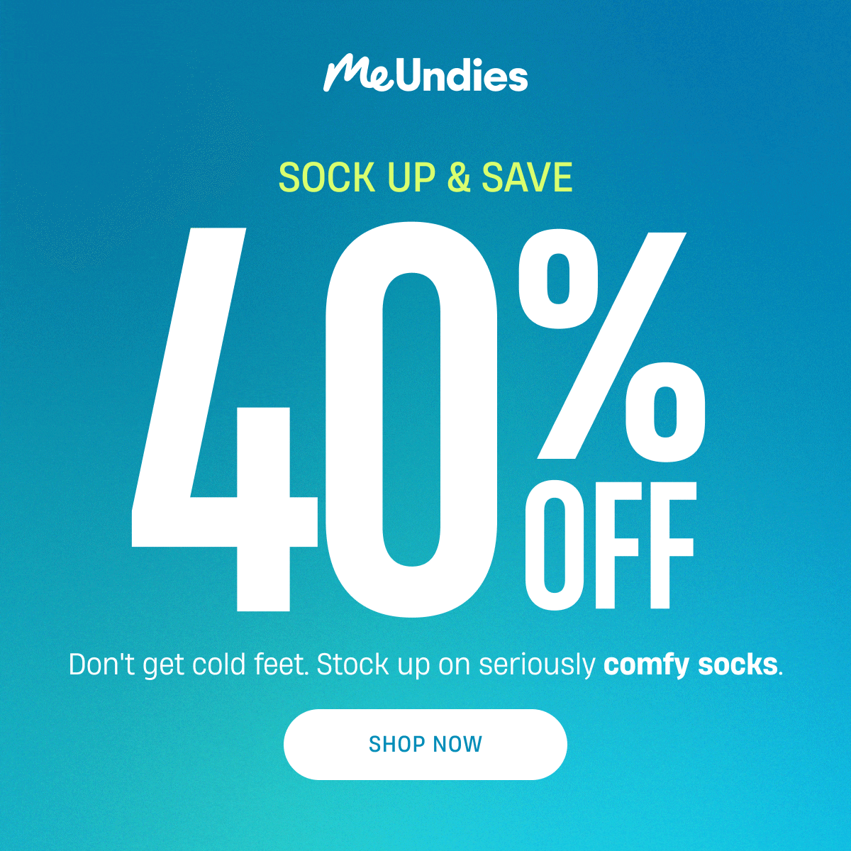 MeUndies | 40% off Socks | Shop Now