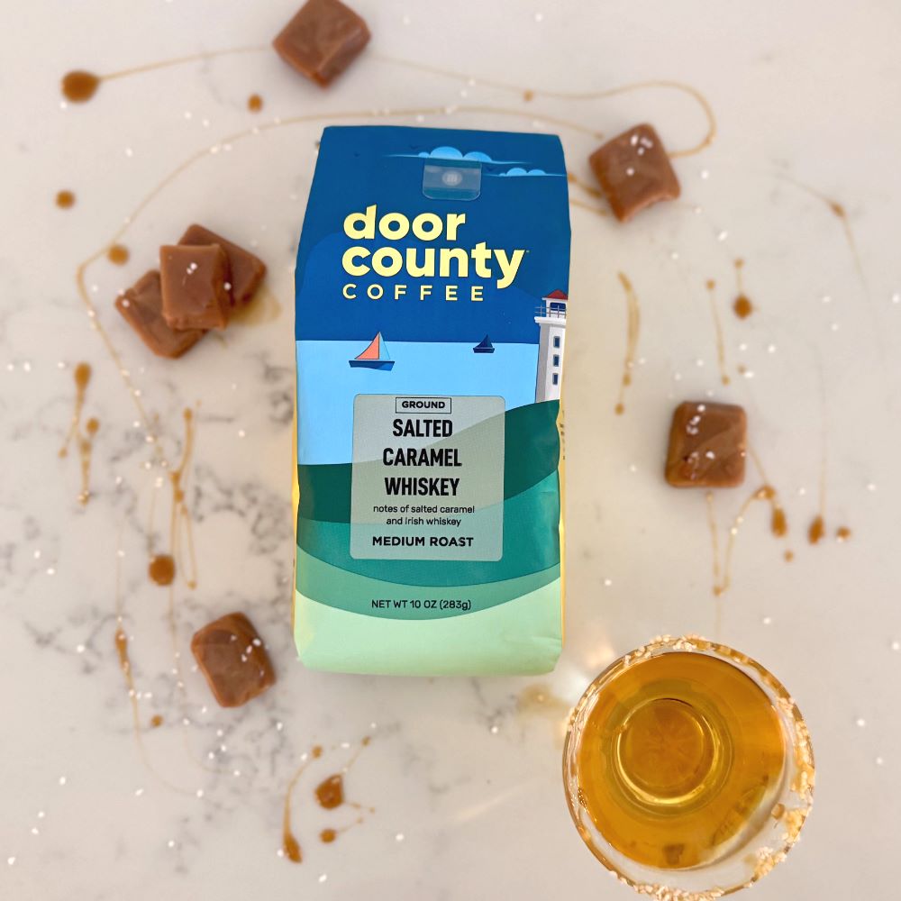 Salted Caramel Whiskey Flavored Coffee
