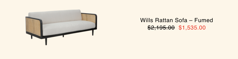 Wills Rattan Sofa