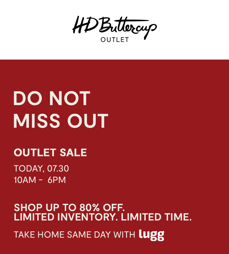 The outlet sale is on.