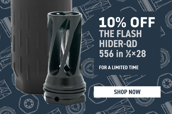 10% Off The FLash Hider-QD 556 in 1/2x28 [SHOP NOW]