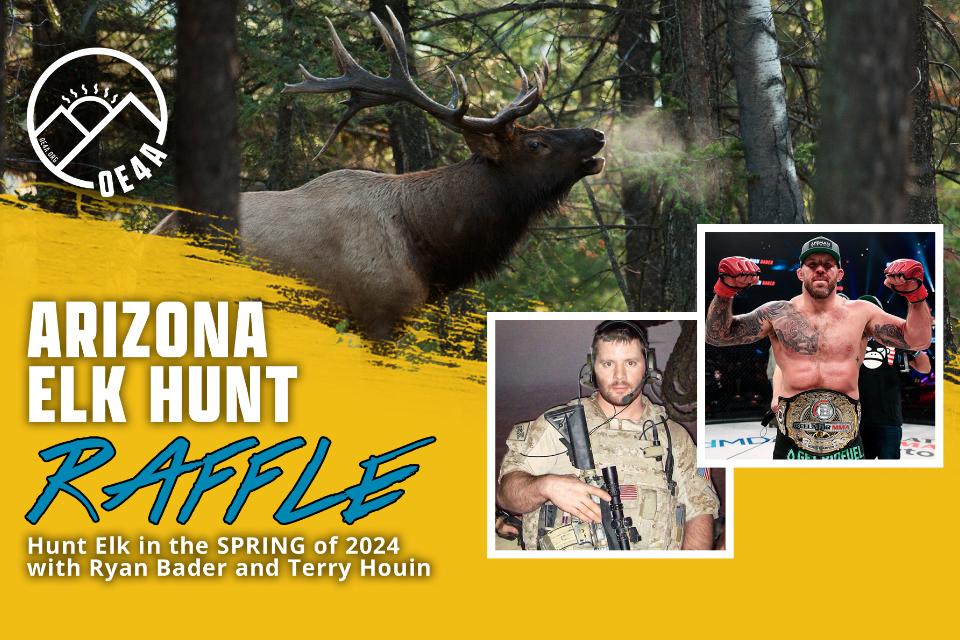 Arizona Elk Hunt Raffle, Hunt Elk in the Spring of 2024 with Ryan Bader and Terry Houin Arizona Elk Hunt Raffle, Hunt Elk in the Spring of 2024 with Ryan Bader and Terry Houin