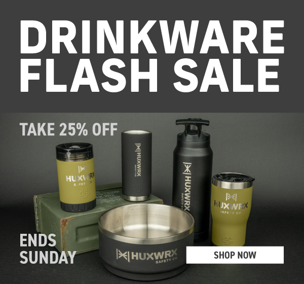 Drinkware flash sale, 25% off [SHOP NOW]
