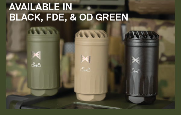 Available in Black,FDE, and OD Green
