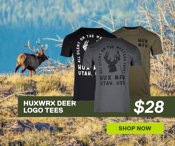 HUXWRX DEER LOGO TEES $28 [SHOP NOW]