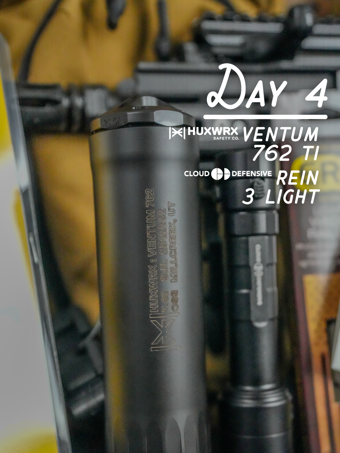 Day 4 - HUXWRX VENTUM 762 Ti and Cloud Defensive Rein 3 Light
