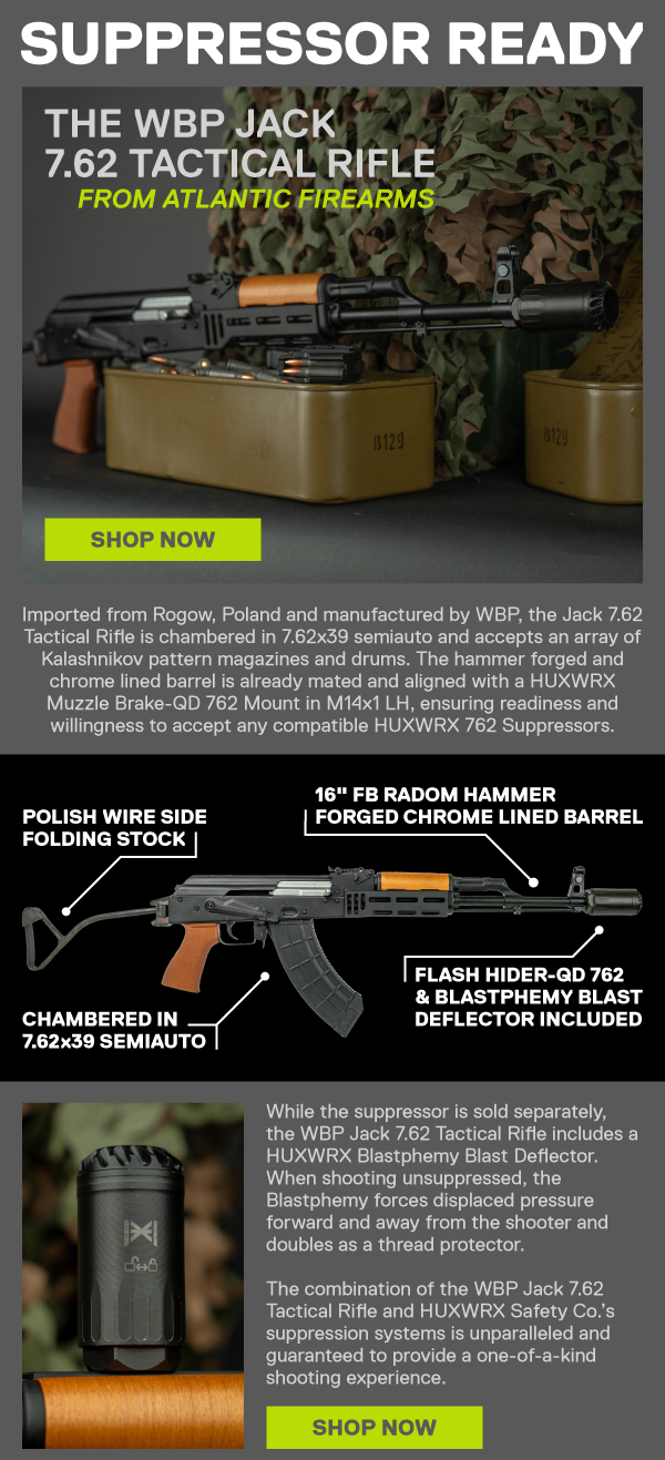 The suppressor ready WBP Jack 7.62 Tachtical Rifle from Atlantic Firearms [SHOP NOW]