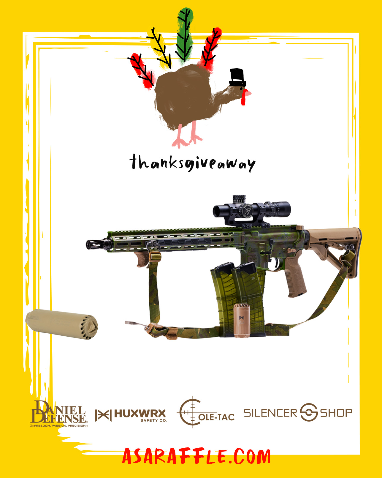 thanksgiveaway. ASARAFFLE.com