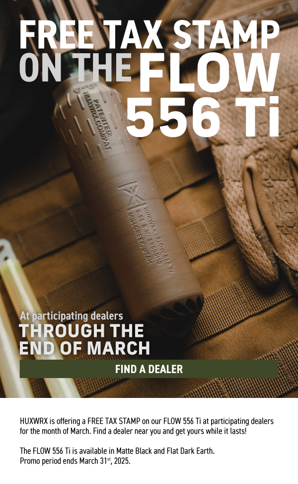 Free Tax Stamp on the FLOW 556 Ti at participating dealers through the end of March [Find a Dealer]