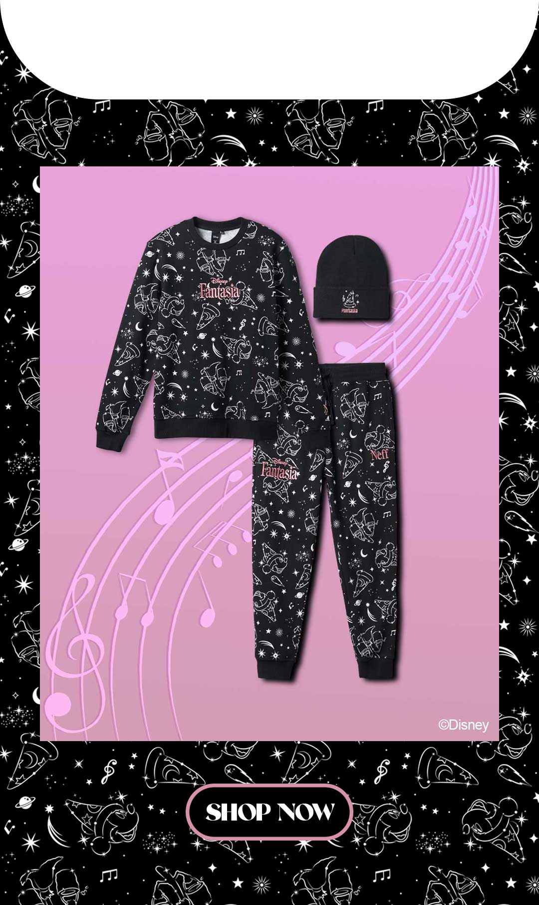 NEW IN! Disney Fantasia Neff Collection Neff Headwear