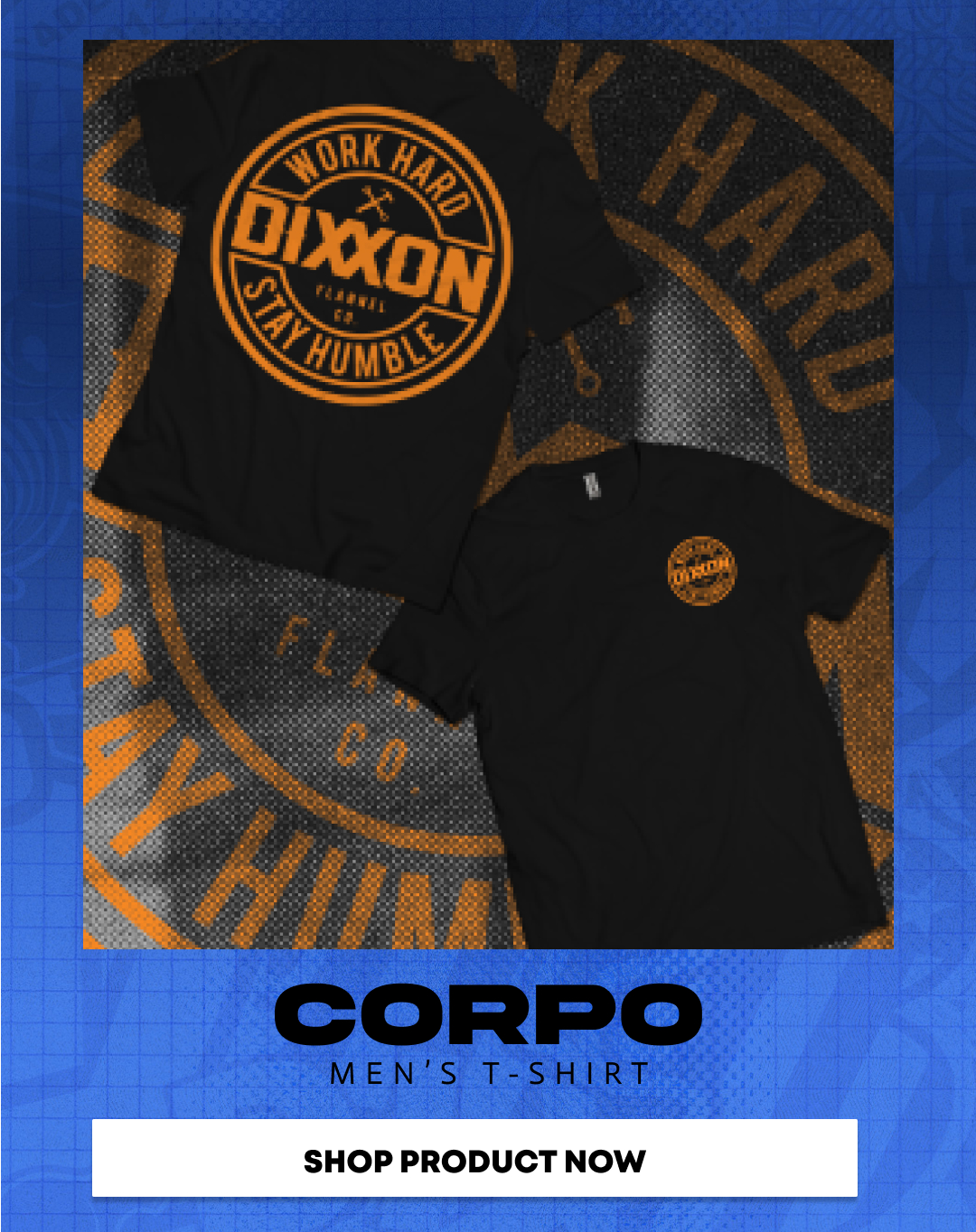 Orange Corpo T-Shirt - Black